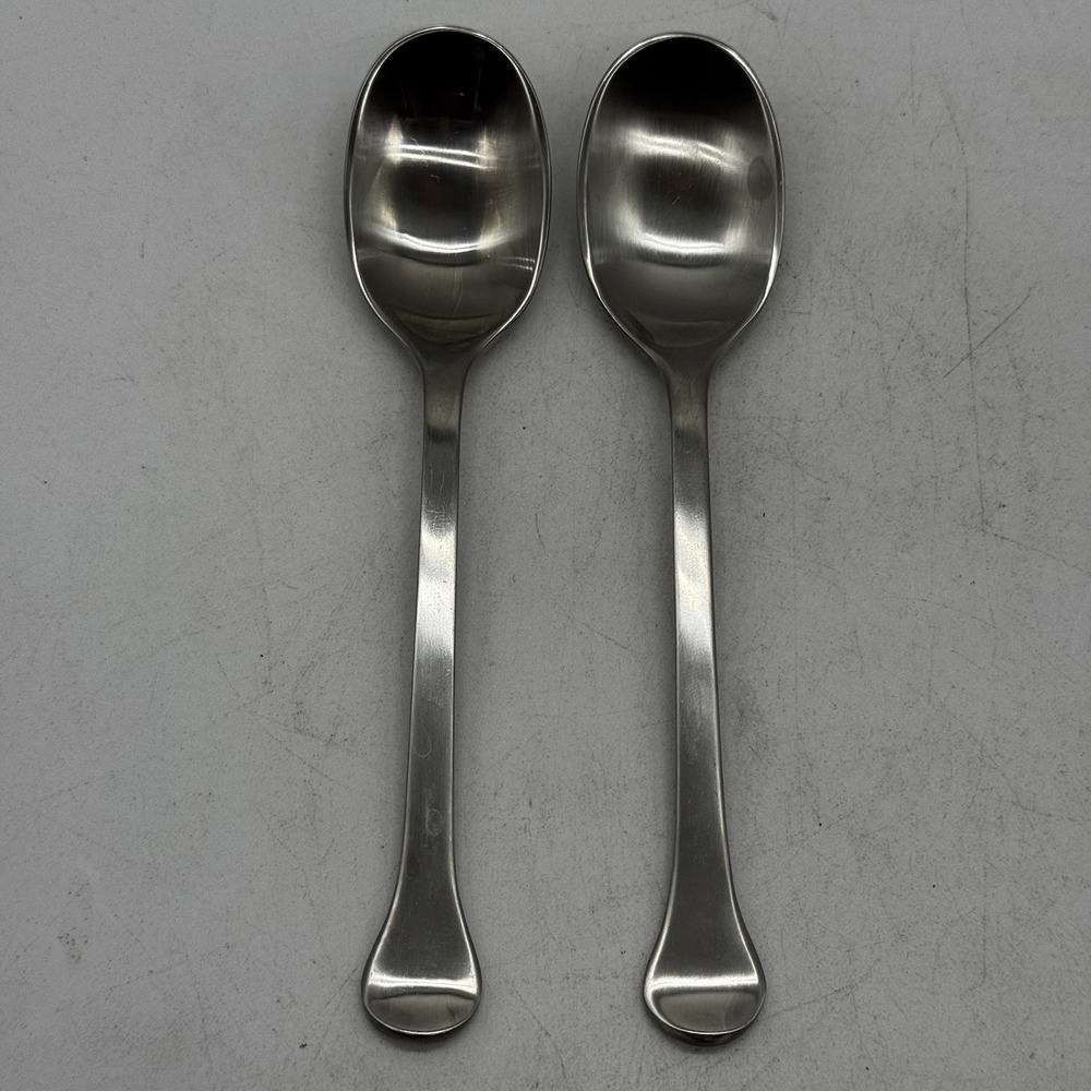 2 Dansk KOBENHAVN Teaspoons Satin Stainless Modern Flatware Replacement Korea